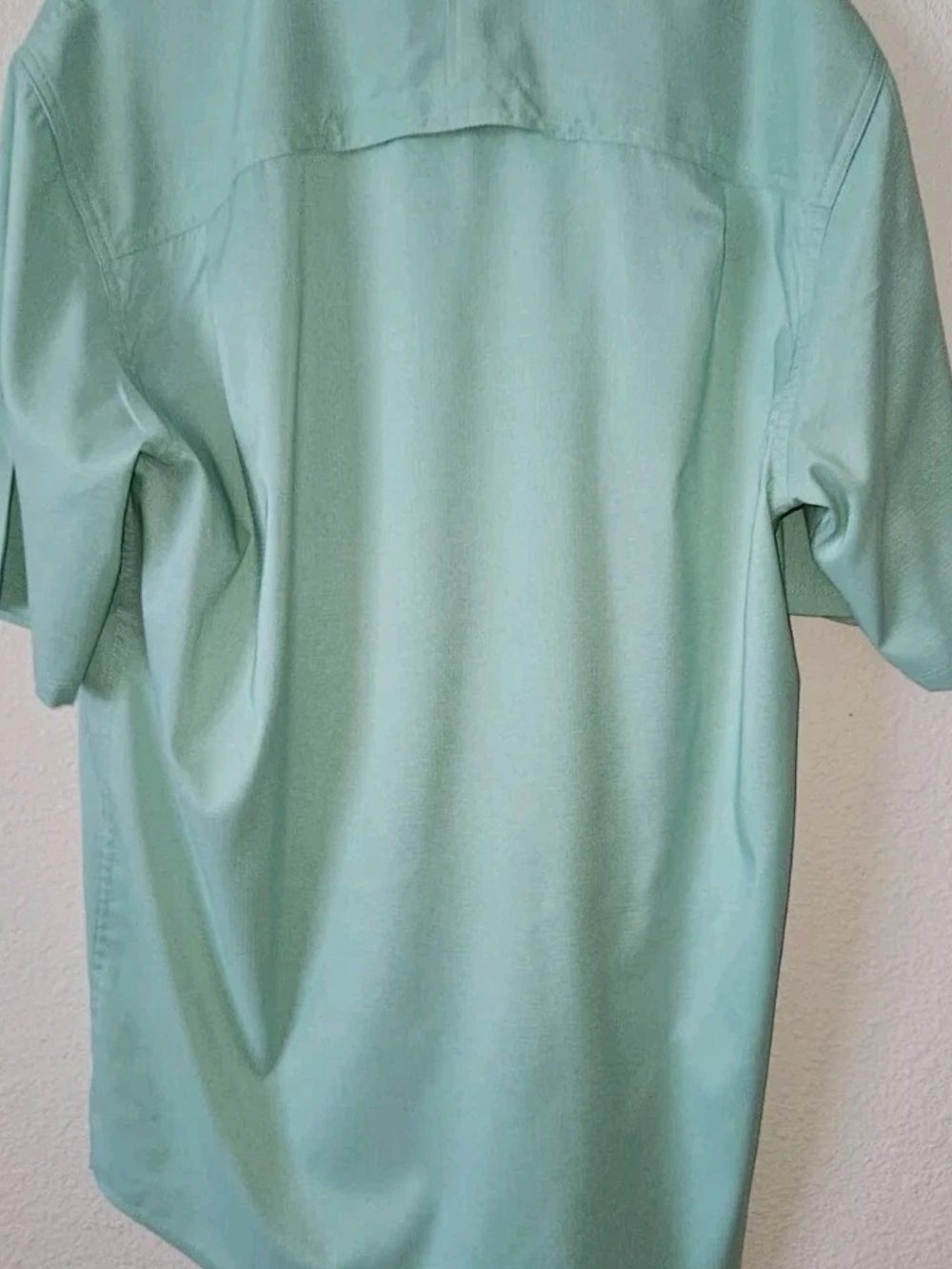 Wrangler "ATG" UPF Rated 50, Vented, Moisture Wick SS Shirt Ocean Blue, Sz Med - Picture 5 of 5